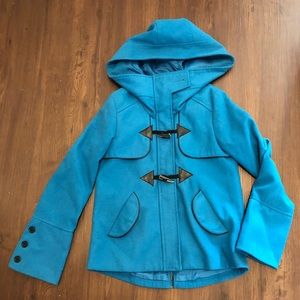 Turquoise Jack Pea Coat